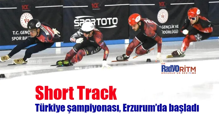 Short Track Türkiye şampiyonası, Erzurum’da başladı