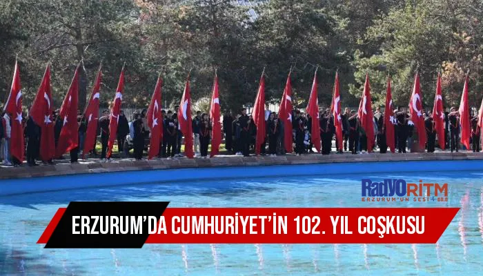 Erzurum’da Cumhuriyet’in 102. Yıl coşkusu