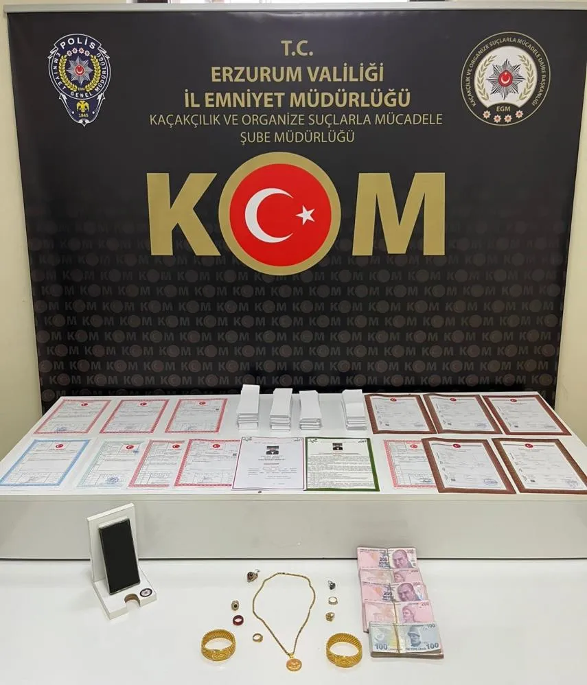 Erzurum’da dolandırıcılık operasyonu
