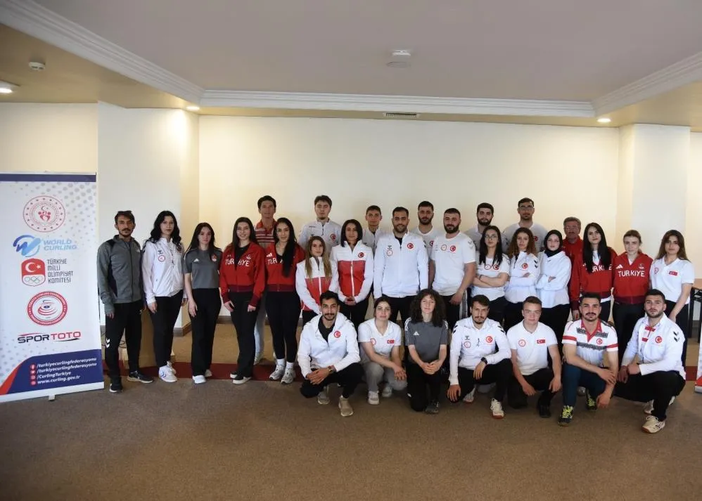 Curlingçiler doğru nefes alma ve pilates eğitimi