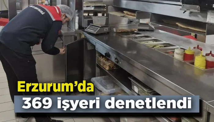 Erzurum’da 369 işyeri denetlendi