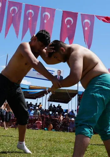 Erzurum Ovası’nda güreş festivali