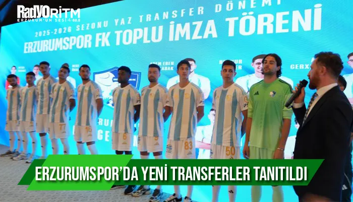 Erzurumspor’da yeni transferler tanıtıldı