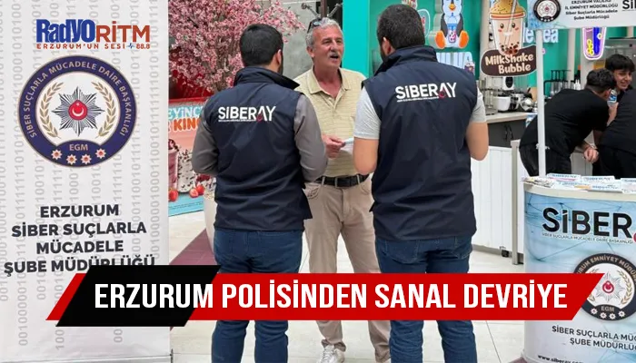 Erzurum polisinden sanal devriye